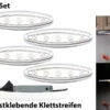 Lunartec Lampen Zum Kleben:Stick-&-Push-Light "Silver Giant" 4er-Set -Lunartec Shop nc2107 6
