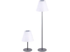 Alternative view of Lunartec Stehlampe Ohne Kabel:Kabellose Solar-LED-Tisch- & Stehleuchte, 1,6 W, 50 Lm, IP44