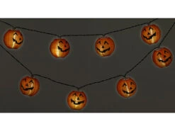 Lunartec Herbstdeko:Solar-Lichterkette Mit 10 LED-Lampions Im Halloween-Kürbis-Look, IP44 -Lunartec Shop nc3971 0