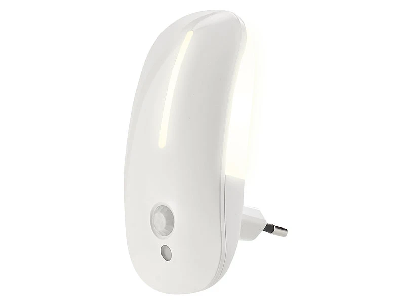 Lunartec Steckdosenlicht:LED-Steckdosen-Nachtlicht Mit Bewegungsmelder & Dämmerungs-Sensor 5 Lunartec Steckdosenlicht:LED-Steckdosen-Nachtlicht Mit Bewegungsmelder & Dämmerungs-Sensor – Bild 3