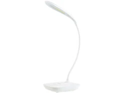 PEARL Schreibtischlampe:Schwanenhals-Schreibtischleuchte Mit 3-Watt-COB-LED & Akku, USB-Ladung -Lunartec Shop nc5829 1 1