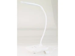 PEARL Schreibtischlampe:Schwanenhals-Schreibtischleuchte Mit 3-Watt-COB-LED & Akku, USB-Ladung -Lunartec Shop nc5829 2 1