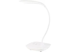 PEARL Akku Tischleuchte:2er-Set Schwanenhals-Schreibtischleuchten, 3-Watt-COB-LED & Akku, USB -Lunartec Shop nc5829 3