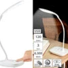 PEARL Schreibtischlampe:Schwanenhals-Schreibtischleuchte Mit 3-Watt-COB-LED & Akku, USB-Ladung -Lunartec Shop nc5829 5 1
