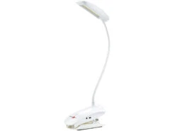 Lunartec Klemmleuchte:2er-Set Schwanenhals-Klemm-Lampen, 3-Watt-COB-LED Und Akku, USB -Lunartec Shop nc5830 3 1