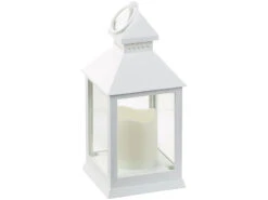 Lunartec Beleuchtung:2er Pack Laterne Mit Flackernder LED-Kerze Und Timer, Batteriebetrieb -Lunartec Shop nc5851 0