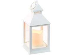 Lunartec Grablichter:4er Pack Laterne Mit Flackernder LED-Kerze Und Timer, Batteriebetrieb -Lunartec Shop nc5851 1 1