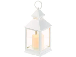 Lunartec Grablichter:4er Pack Laterne Mit Flackernder LED-Kerze Und Timer, Batteriebetrieb -Lunartec Shop nc5851 2 1