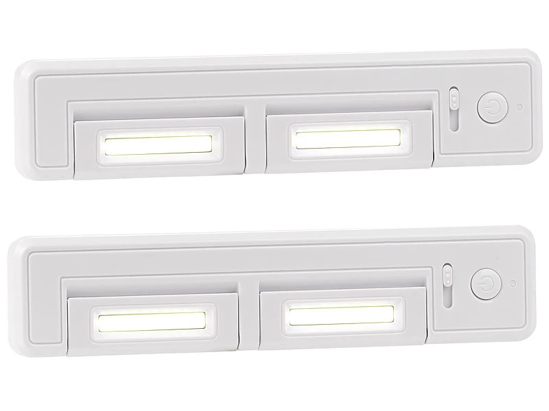 Lunartec Schrankleuchten:4er-Set Schrank-Unterbau-Leuchten COB, 2 Watt, 80 Lumen 5 Lunartec Schrankleuchten:4er-Set Schrank-Unterbau-Leuchten COB, 2 Watt, 80 Lumen – Bild 3