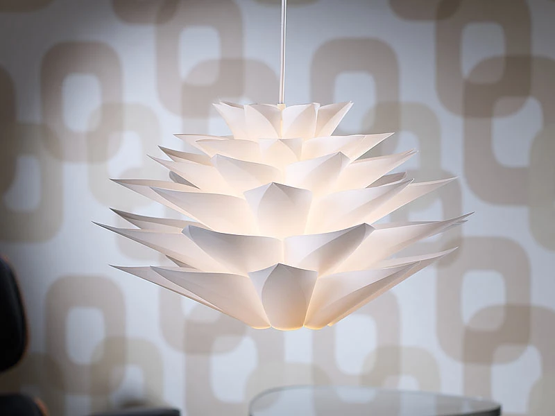 Carlo Milano Hängeleuchte:Moderne Deckenleuchte In Seerosenform, 28 X 55 Cm 4 Carlo Milano Hängeleuchte:Moderne Deckenleuchte In Seerosenform, 28 X 55 Cm – Bild 2