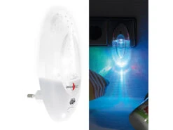 Lunartec Farbwechsel Nachtlicht:2er-Set LED-Nachtlichter Mit Regenbogen-Effekt Und Dämmerungssensor -Lunartec Shop nc6879 3