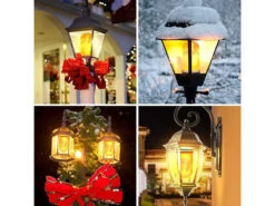 Luminea Flammenlampe:4er-Set LED-Lampen Mit Flammeneffekt, 3 Beleuchtungs-Modi, E27, 2 W -Lunartec Shop nc7779 3