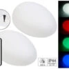Lunartec Leuchtende Steine:2er-Set Solar-LED-Dekosteine Mit Fernbedienung, RGB+W, IP44, 32 Cm -Lunartec Shop nc7828 15