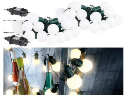 Alternative view of Lunartec Lichterkette Glühbirnen:2er-Set LED-Lichterkette Mit Je 20 Lämpchen, 1,2 W, Warmweiß, IP44