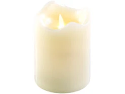 Britesta Batteriekerzen:Echtwachskerze Mit Beweglicher LED-Flamme, 90 X 130 Mm, Gr. M