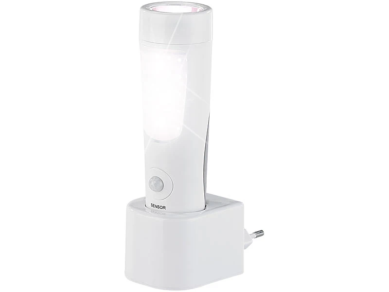 Lunartec Taschenlampe:2er-Set Nacht- & Hand-Leuchten Mit Akku, Dämmerungs- & Bewegungssensor 6 Lunartec Taschenlampe:2er-Set Nacht- & Hand-Leuchten Mit Akku, Dämmerungs- & Bewegungssensor – Bild 4