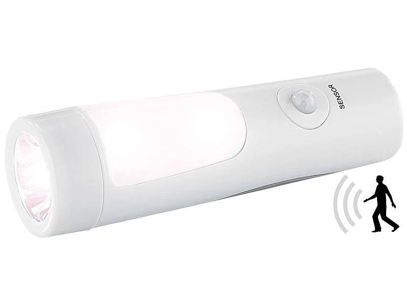 Lunartec Taschenlampe:2er-Set Nacht- & Hand-Leuchten Mit Akku, Dämmerungs- & Bewegungssensor 10 Lunartec Taschenlampe:2er-Set Nacht- & Hand-Leuchten Mit Akku, Dämmerungs- & Bewegungssensor – Bild 8