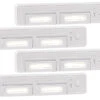 Lunartec Schrankleuchten:4er-Set Schrank-Unterbau-Leuchten COB, 2 Watt, 80 Lumen -Lunartec Shop nc9790 3