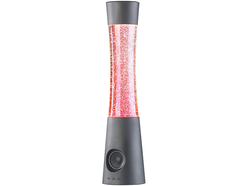 Lunartec Glitterlampe:Tornado-Lampe Mit Lautsprecher, RGB-LEDs, Glitzer, Bluetooth & AUX-In 9 Lunartec Glitterlampe:Tornado-Lampe Mit Lautsprecher, RGB-LEDs, Glitzer, Bluetooth & AUX-In – Bild 7