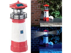 Lunartec Miniatur Leuchtturm:2er-Set Solar-Deko-Leuchttürme Mit LED-Licht & Drehendem Reflektor 16 Lunartec Miniatur Leuchtturm:2er-Set Solar-Deko-Leuchttürme Mit LED-Licht & Drehendem Reflektor -Lunartec Shop nx1522 5