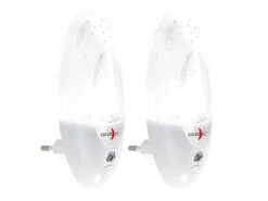 Lunartec Farbwechsel Nachtlicht:2er-Set LED-Nachtlichter Mit Regenbogen-Effekt Und Dämmerungssensor -Lunartec Shop nx1553 4