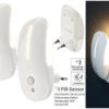 Lunartec Bewegungslicht Steckdose:2 LED-Steckdosen-Nachtlichter Mit Bewegungsmelder & Dämmerungs-Sensor -Lunartec Shop nx1556 7