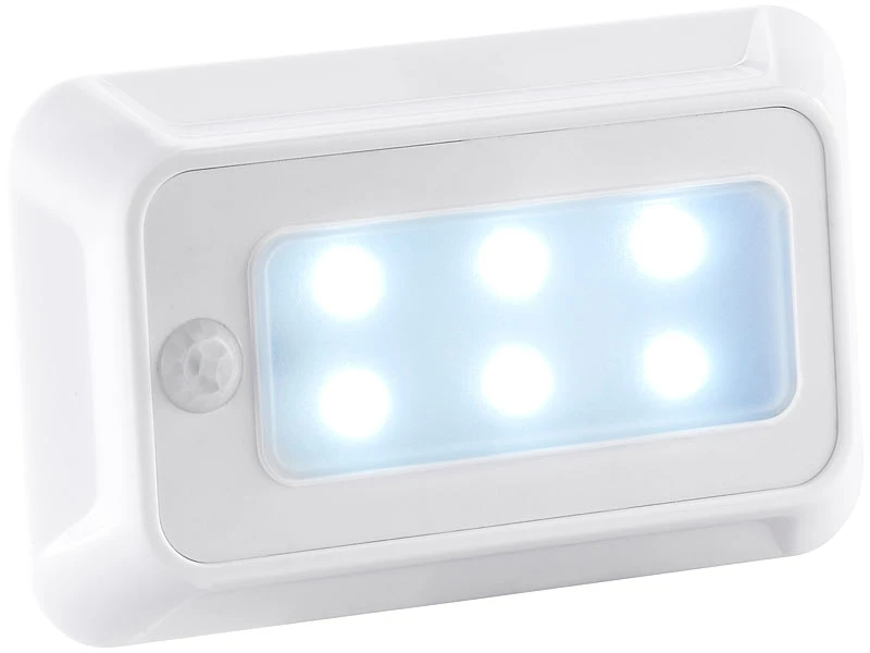 Lunartec Nachtlicht Batterie:LED-Nachtlicht Mit Bewegungs- & Dämmerungs-Sensor, Batteriebetrieb 3 Lunartec Nachtlicht Batterie:LED-Nachtlicht Mit Bewegungs- & Dämmerungs-Sensor, Batteriebetrieb