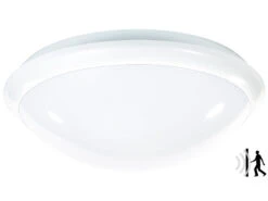 Luminea Deckenleuchte:Deckenlampe Mit Radar-Bewegungssensor, E27, Max. 60 W, IP44