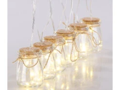 Lunartec Flaschenlichterkette:LED-Silberdraht Mit 18 LEDs In 6 Deko-Gläsern, Batteriebetrieben 16 Lunartec Flaschenlichterkette:LED-Silberdraht Mit 18 LEDs In 6 Deko-Gläsern, Batteriebetrieben -Lunartec Shop nx3082 0