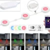 Lunartec Möbelbeleuchtung:3er-Set WLAN-Unterbau-LEDs, RGB+W, Für Amazon Alexa & Google Assistant