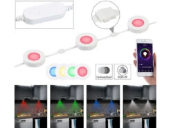 Lunartec Unterbauleuchten:7er-Set WLAN-Unterbau-LEDs, RGB+W, Für Amazon Alexa & Google Assistant 28 Lunartec Unterbauleuchten:7er-Set WLAN-Unterbau-LEDs, RGB+W, Für Amazon Alexa & Google Assistant -Lunartec Shop nx3378 16 2