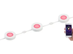 Lunartec Unterbauleuchten:7er-Set WLAN-Unterbau-LEDs, RGB+W, Für Amazon Alexa & Google Assistant 29 Lunartec Unterbauleuchten:7er-Set WLAN-Unterbau-LEDs, RGB+W, Für Amazon Alexa & Google Assistant -Lunartec Shop nx3378 7 2