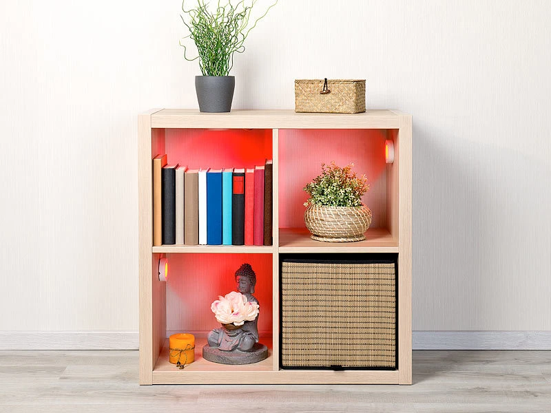 Lunartec Unterbauleuchten:7er-Set WLAN-Unterbau-LEDs, RGB+W, Für Amazon Alexa & Google Assistant 8 Lunartec Unterbauleuchten:7er-Set WLAN-Unterbau-LEDs, RGB+W, Für Amazon Alexa & Google Assistant – Bild 6