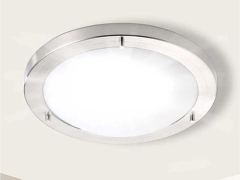 Luminea Deckenlampe E27 Fassung:Deckenleuchte, IP44, Mit Fassung E27, Max. 60 W, Ø 31 Cm 4 Luminea Deckenlampe E27 Fassung:Deckenleuchte, IP44, Mit Fassung E27, Max. 60 W, Ø 31 Cm – Bild 2