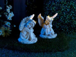 Lunartec Solar Engel Garten:2 Schlafende Solar-LED-Schutzengel-Figuren, Versandrückläufer 16 Lunartec Solar Engel Garten:2 Schlafende Solar-LED-Schutzengel-Figuren, Versandrückläufer -Lunartec Shop nx3763 12 1