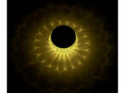 Lunartec Solar Tischleuchten:Solar-LED-Windlicht Liora, Mit Tollem Lichtmuster, Glas, IP44, Ø 8 Cm -Lunartec Shop nx3885 8 1