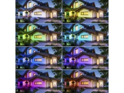 Luminea RGB-LED-Strahler Aussen:Wetterfester Outdoor-Fluter, RGB-CCT-LEDs, 15 W, 1.250 Lm, IP65 -Lunartec Shop nx4963 4