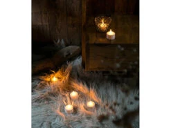 Lunartec LED Teelichter Aufladbar:3er-Set, Je 6 LED-Akku-Teelichter, Flackernde Flamme, Teelichthalter -Lunartec Shop nx5633 11