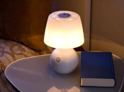 Lunartec Tischlampe Mit Batterie:LED-Tischlampe, PIR- & Licht-Sensor, Warmweiß & Tageslichtweiß, 30 Lm -Lunartec Shop nx5737 3