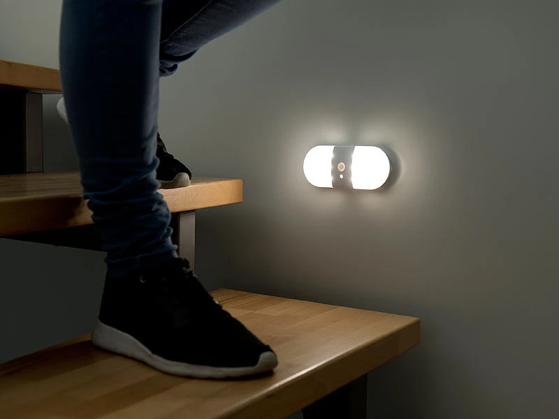 PEARL Wandlicht:Batterie-LED-Wandleuchte, Bewegungs- & Licht-Sensor, 80 Lumen, IP44 14 PEARL Wandlicht:Batterie-LED-Wandleuchte, Bewegungs- & Licht-Sensor, 80 Lumen, IP44 – Bild 12