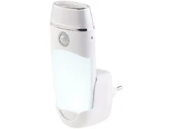 Lunartec Steckdosenlampe:4in1-Multifunktions-Leuchte & Nachtlicht Mit Akku & Induktions-Ladung -Lunartec Shop nx5880 11