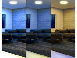 Luminea Home Control Deckenlampe Google Home:WLAN-LED-Deckenleuchte Für Amazon Alexa & Google Assistant, CCT, 18 W -Lunartec Shop nx6204 7