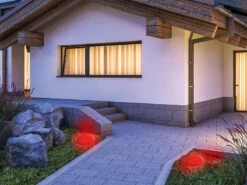 Lunartec Solarleuchte Deko Garten:4er-Set Solar-LED-Dekosteine Mit Fernbedienung, RGB+W, IP44, 32 Cm -Lunartec Shop nx6413 10 2