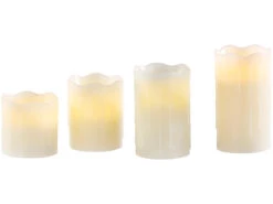 Britesta Adventsgesteck:Adventskranz Mit Weißen LED-Kerzen, Silbern Geschmückt -Lunartec Shop nx6644 0