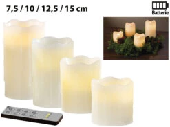 Britesta Adventsgesteck:Adventskranz Mit Weißen LED-Kerzen, Silbern Geschmückt -Lunartec Shop nx6644 6