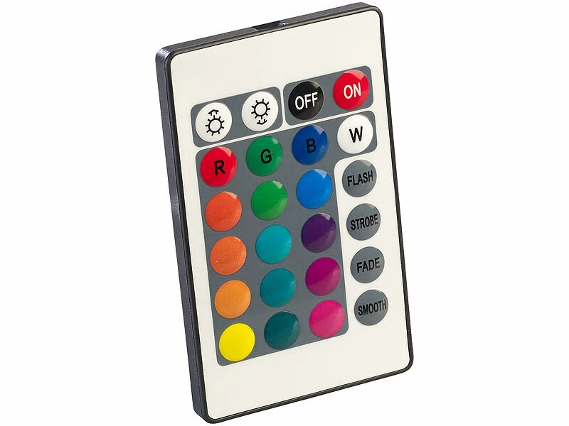 Lunartec LED Leiste:2er-Set LED-Glasbodenbeleuchtungen: 12 Klammern Mit 36 RGB-LEDs 16 Lunartec LED Leiste:2er-Set LED-Glasbodenbeleuchtungen: 12 Klammern Mit 36 RGB-LEDs – Bild 14