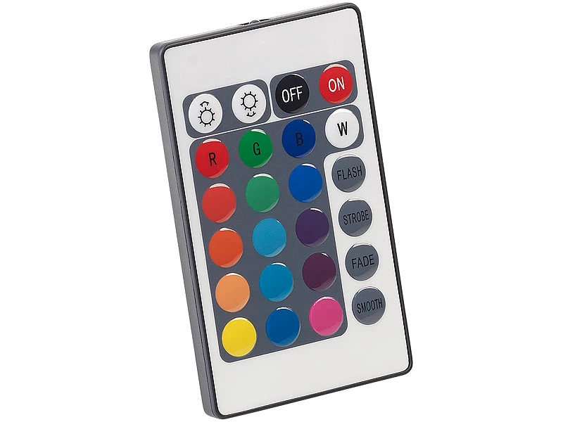 Lunartec LED Leiste:2er-Set LED-Glasbodenbeleuchtungen: 12 Klammern Mit 36 RGB-LEDs 7 Lunartec LED Leiste:2er-Set LED-Glasbodenbeleuchtungen: 12 Klammern Mit 36 RGB-LEDs – Bild 5