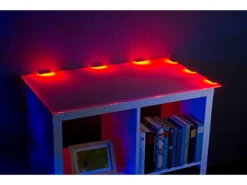 Lunartec Boden-Beleuchtung:4er-Set LED-Glasbodenbeleuchtungen: 24 Klammern Mit 72 RGB-LEDs -Lunartec Shop nx6775 8