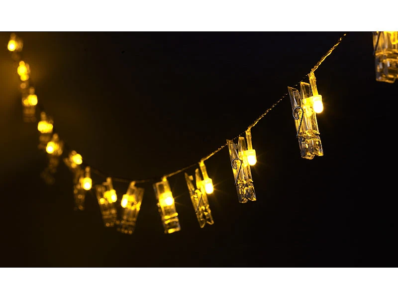 Lunartec Lichterkette Bilder:LED-Foto-Clips-Lichterkette Mit 40 Klammern, Batteriebetrieben, 10 M 8 Lunartec Lichterkette Bilder:LED-Foto-Clips-Lichterkette Mit 40 Klammern, Batteriebetrieben, 10 M – Bild 6