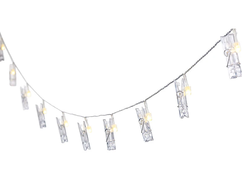 Lunartec Lichterkette Bilder:LED-Foto-Clips-Lichterkette Mit 40 Klammern, Batteriebetrieben, 10 M 6 Lunartec Lichterkette Bilder:LED-Foto-Clips-Lichterkette Mit 40 Klammern, Batteriebetrieben, 10 M – Bild 4